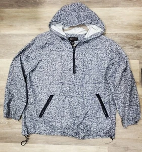 STYLE&CO SPORT, Pullover para Mujer L Azul/Blanco 1/4 Cremallera Sudadera con Capucha Cortavientos - Imagen 1 de 15