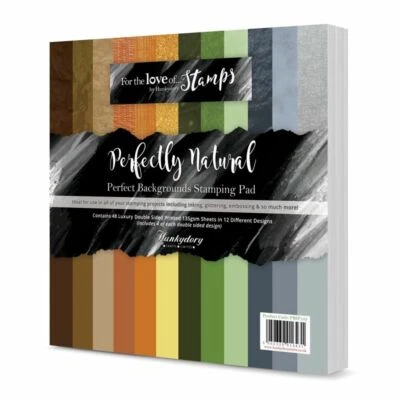 Hunkydory * Perfectly Natural stamping pad * 48 double sided 8x8"  135gsm sheets - Image 1 of 2