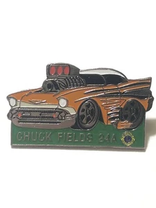 Prendedor Chuck Fields 24A Orange Hot Rod Lions Club - Imagen 1 de 2