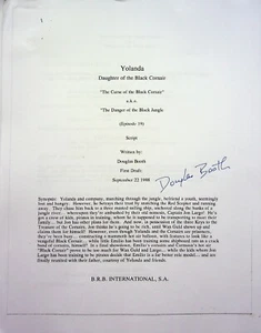 Yolanda the Black Corsair Production Script Copy SIGNED Douglas Booth 41 PG #SC - Bild 1 von 6