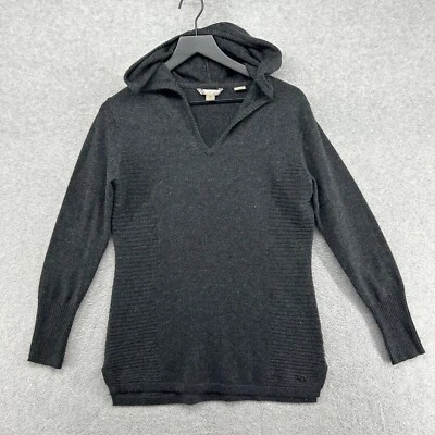 Suéter Royal Robbins Mujer Talla Pequeña Gris Túnica Con Capucha Lana Merino Foto 1 de 4