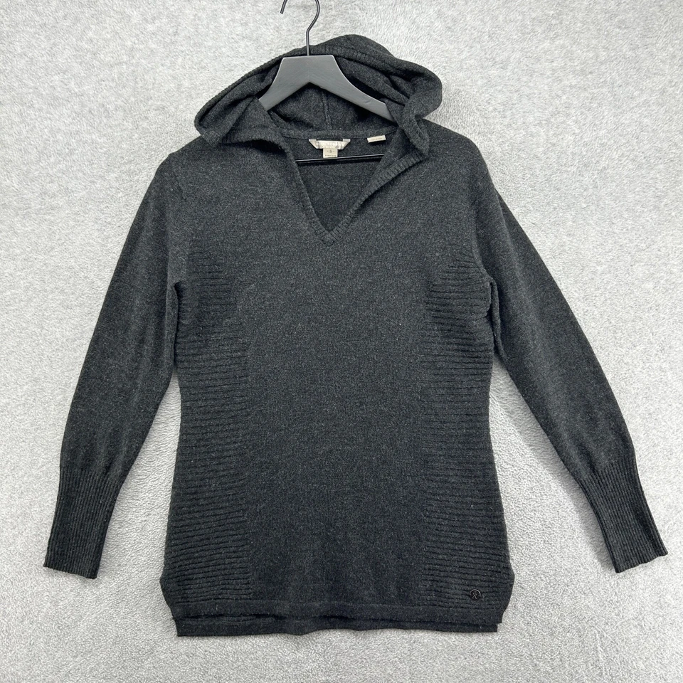 Suéter Royal Robbins Mujer Talla Pequeña Gris Túnica Con Capucha Lana Merino Foto 1 de 4