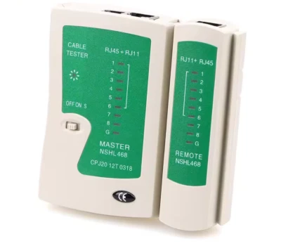 LAN Tester Netzwerkkabel Prüf Gerät RJ45 RJ11 Patchkabel Internet Netwerktester - Bild 1 von 4