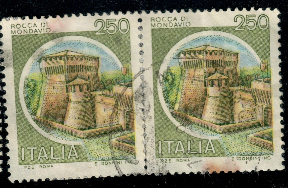 Italy - 1980 - Castles - Rocca di Mondavio - 250L x2 - #2331 - Image 1 of 1