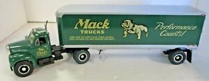 First Gear 1/34th Scale Diecast Model B-61 Mack Tractor & Trailer - Pre Owned!