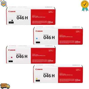 Canon 046H High-Yield Toner Cartridge Set, LBP650C, MF730C, 4-Pack (B/C/M/Y) - Picture 1 of 6