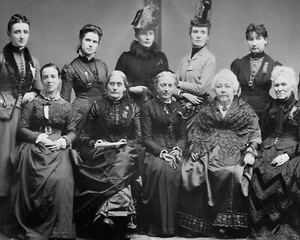 Elizabeth Cady Stanton & Susan B Anthony Leader 8X10 Photo activist womens right - Picture 1 of 1