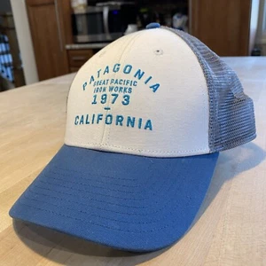 Patagonia Great Pacific Iron Works Lopro Trucker Hat - Mint - White - Picture 1 of 8