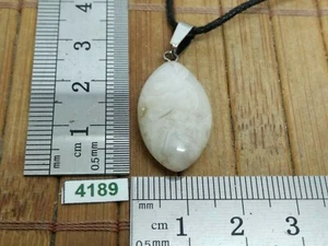 Pendentif AGATE CRAZY LACE + cordon reglable bijou original naturel pierre - Picture 1 of 2