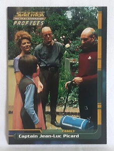 SKYBOX STAR TREK NEXT GENERATION PROFILES CARD 19 CAPTAIN JEAN-LUC PICARD VGC - Picture 1 of 2