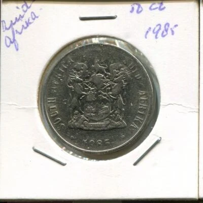 50 CENTS 1985 SOUTH AFRICA Coin #AN727U - Image 1 of 3