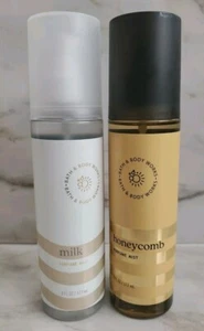 2 Pcs Set Bath & Body Works Milk & Honeycomb Perfume Mist Spray 6 Oz 2x Lot New - Picture 1 of 4