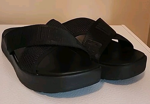 UGG Emily 1119491 sandalo nero con plateau a rete taglia 8 5