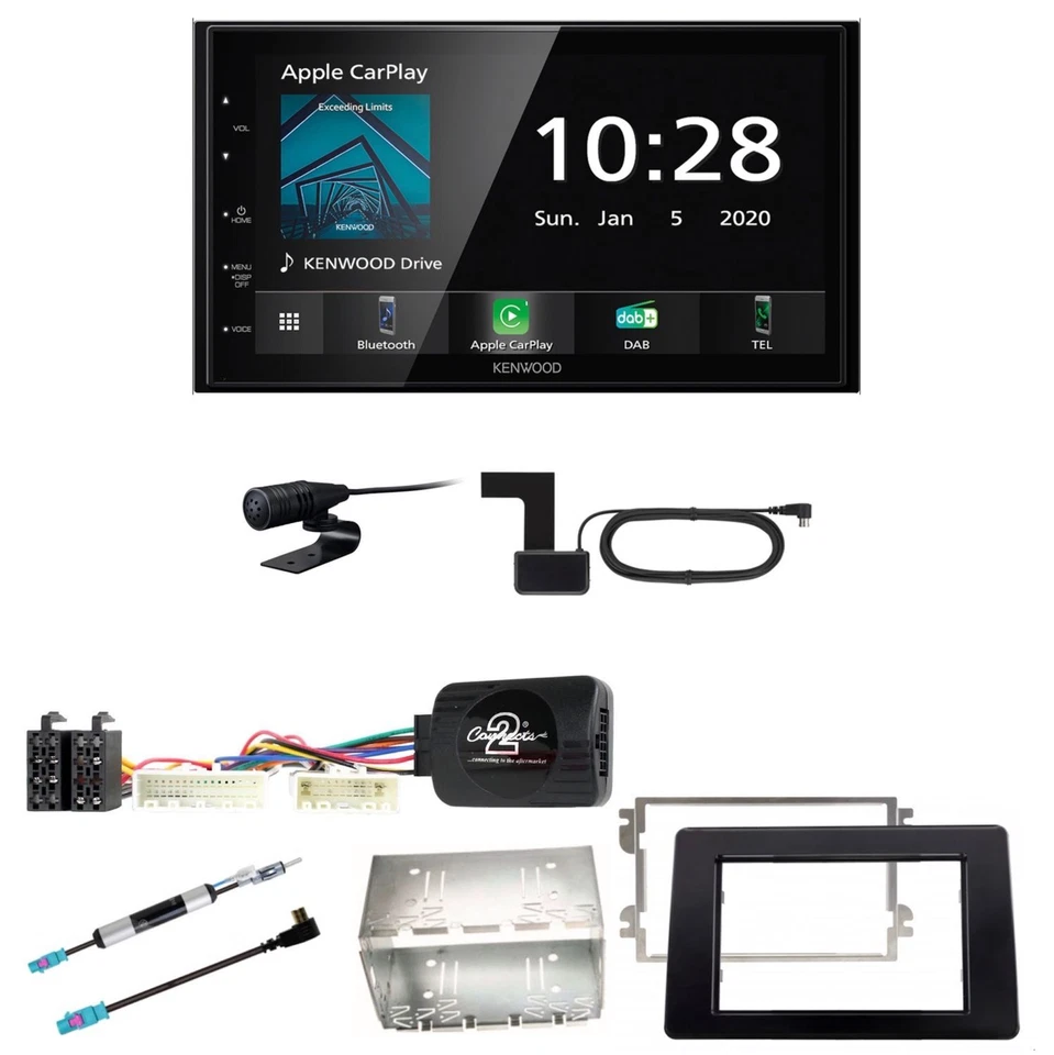 Kenwood DMX5020DABS Bluetooth USB MP3 DAB+ Einbauset für Opel Movano ab 2019 - Bild 1 von 1