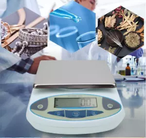 Electronic Scales 5kg Lab Balance 5000g x 0.01g Precision Analytical Weighing - Picture 1 of 10