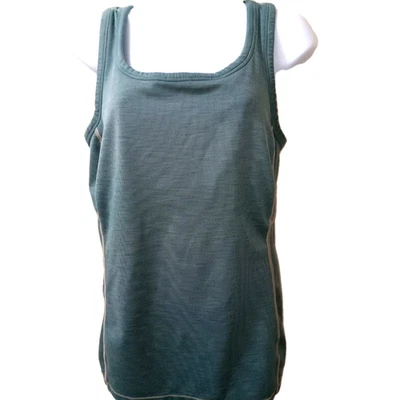 Sujetador PrAna Racerback Estante Espalda Corredora Tanque Acanalado Verde azulado Yoga Correr Grande Ropa Activa Foto 1 de 4