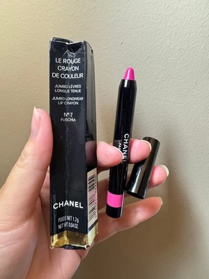 Chanel Le Rouge Crayon Jumbo Longwear Lip Crayon No.7 FUSCHIA New but BROKEN BOX - Image 1 of 4