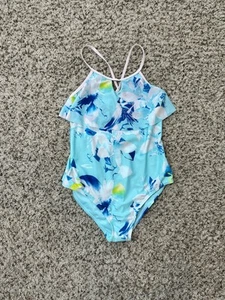 Ideology Girls Blue/White/Green Swimsuit Size XL (16) - Picture 1 of 3