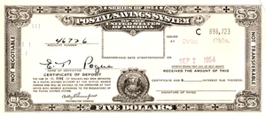 TULSA OKLAHOMA POSTAL SAVINGS CERTIFICATE! RARE LOC! RARE YEAR! EBAY $200-2200!! - Picture 1 of 2