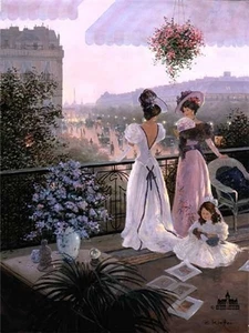 Christa Kieffer Between Friends - Paris Artist's Proof on Canvas - Picture 1 of 1