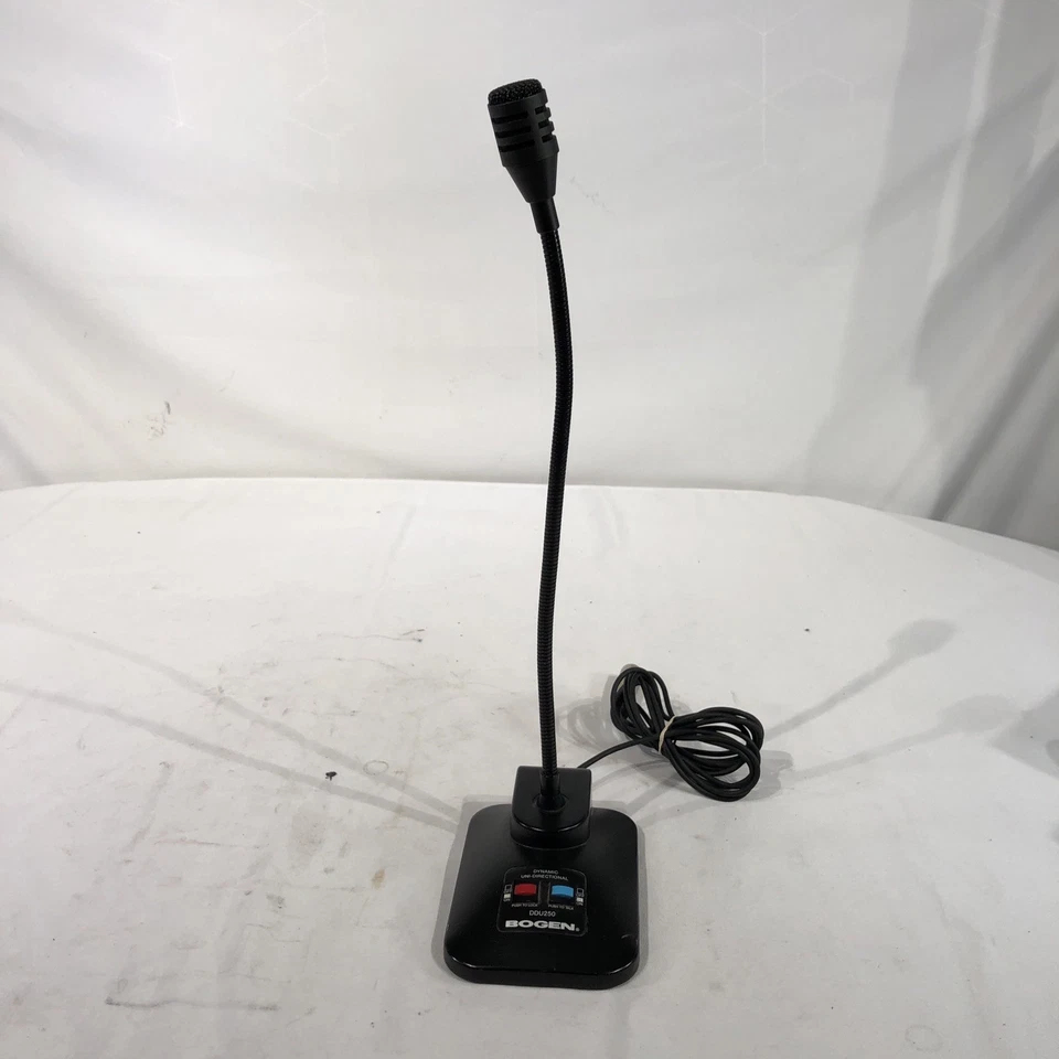 Bogen DDU250 Microphone Desktop 16" Dynamic Gooseneck Paging Podium Mic EUC! - Image 1 of 4