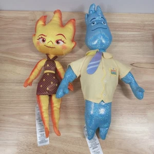 Disney Pixar ELEMENTAL Ember Lumen & Wade Ripple Plushes 13"-14" Parks Exclusive - Bild 1 von 6