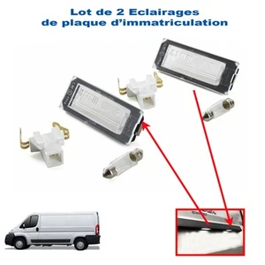 2X Ampoules Eclairage Plaque Pour Boxer Ducato Jumper III 6350AX - Imagen 1 de 6