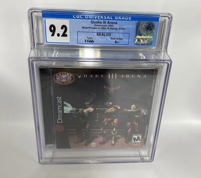 Quake III Arena (Sega Dreamcast, 2000) CGC 9.2A++ SEALED - Image 1 of 2