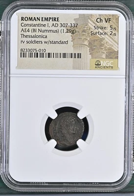 Roman Empire AD 307-337 AE4 (BI Nummus) Constantine I NGC Ch VF - Image 1 of 2