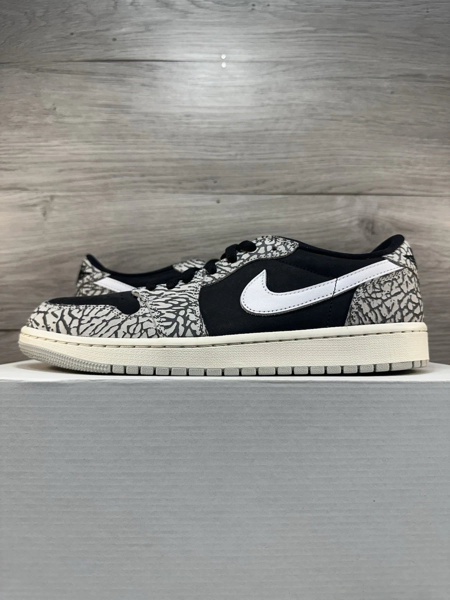 Jordan 1 Retro OG Low Black Cement W for sale | eBay