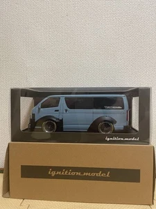 Ignition Model Hiace 1/18 Diecast Blue Gray TSD Works Wide Body XThree - Picture 1 of 4