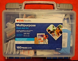 Erste Hilfe Set CVS HEALTH Mehrzweck 160 Teile #243909 NEU FABRIKVERSIEGELT - Bild 1 von 8