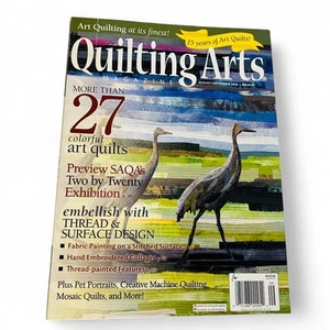 Quilting Arts Magazine Aug/Sept 2016 – 27 Art Quilts + Thread Design - Picture 1 of 4