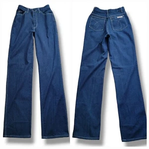 Vintage Calvin Klein Ultra High Rise Loose Extra Tall/Long Straight Cut Jeans 24 - Picture 1 of 11