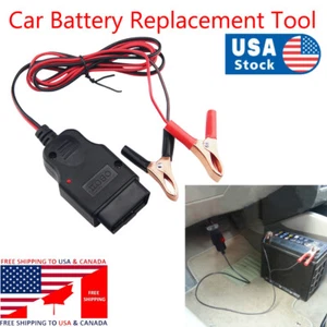 12V OBD2 Car Automotive Computer ECU Memory Saver Battery Safe Replacement Tool - Picture 1 of 12