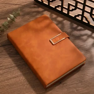 Cuaderno diario de oficina escolar A5 360 páginas forrado cuero PU Reino Unido - Imagen 1 de 20