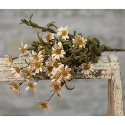 Mini Mountain TEASTAIN Daisy Bunch / Spray / Bush - 16" Farmhouse Margaridas - Imagem 1 de 2