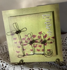 HAPPINESS Is…Donna Downey Inspirational 3D Wall Art  Hanging Plaque DEMDACO - Picture 1 of 6