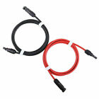 1 Pair Solar Panel Extension Cable Wire Black & Red 12/10 AWG Connector