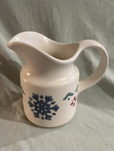 Crema de Navidad Nórdica Pfaltzgraff De Colección EE. UU. Excelente Estado - Imagen 1 de 5