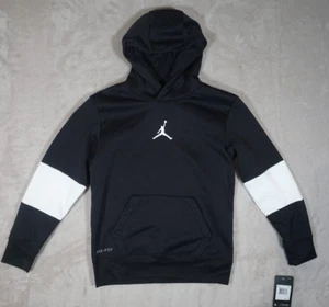 Jordan Nike Youth Pullover Thermal  Black Hoodie Core Performance Size Small - Picture 1 of 6