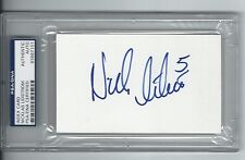 NICKLAS LIDSTROM DETROIT RED WINGS SIGNED INDEX CARD AUTOGRAPH PSA/DNA 83687101