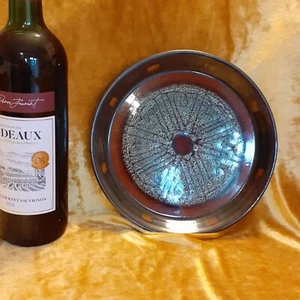 70er Jahre Celtic Newlyn braun Medaillon Teller 21 cm Durchmesser - Bild 1 von 5