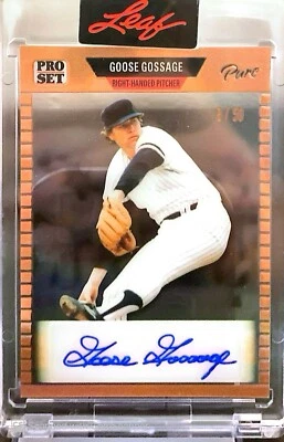 2023 Leaf Pro Set Pure Goose Gossage 89 Bronze Auto /50 🔥⚾️🔥 - Image 1 of 2