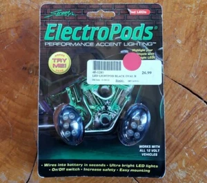 2pk Electropods Street FX RED or ORANGE LED motorcycle lights - oval street bike - Picture 1 of 3