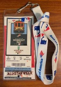 SF Giants 2007 All Star Workout Day/HRD Ticket Holder & Lanyard Free Shipping - Picture 1 of 2