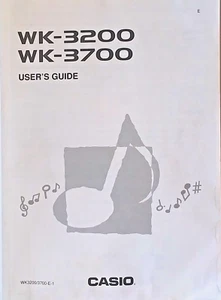 Casio WK-3200 WK-3700 Electronic Keyboard Original Owner's Manual Book, English. - Picture 1 of 4
