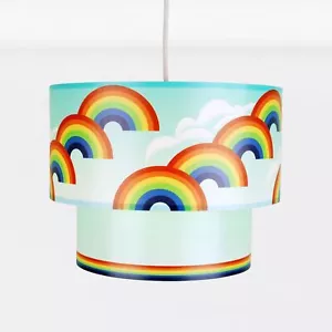 Tono colgante de techo de fácil ajuste diseño arco iris Lightshade dormitorio para niños - Imagen 1 de 7