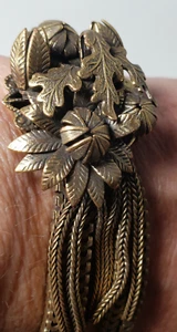 Victorian Revival Style Oak Leaf Bracelet Vintage Jewelry Gift - Picture 1 of 8