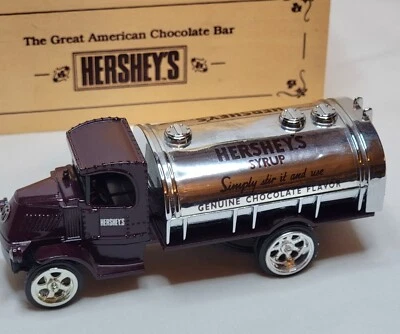 Diecast Hershey's 1926 Mack Bulldog Truck With Wooden Collectors Box, ERTL - Image 1 of 4